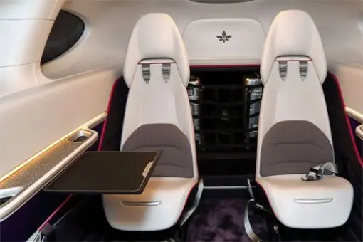 Makieta wnętrza Lilium Jet Pioneer Edition