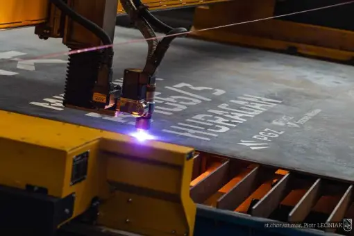 Palenie blach pod ORP Huragan