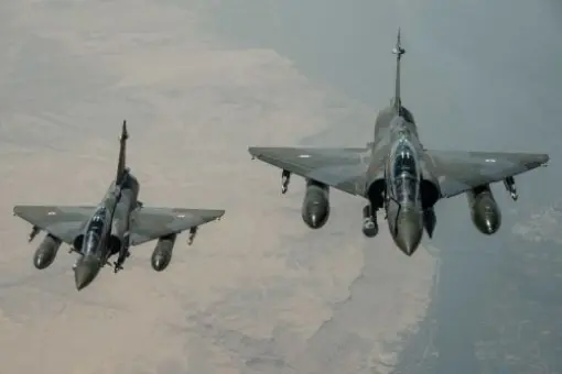 Próby Mirage 2000D RMV