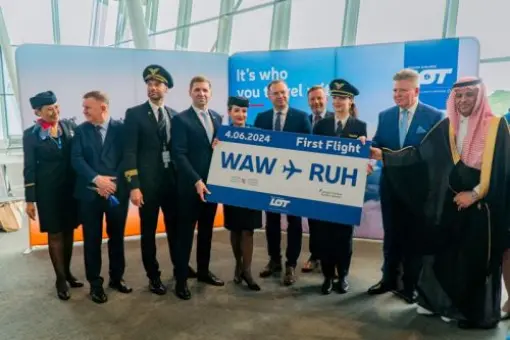 PLL LOT połączyły Warszawę z Rijadem 