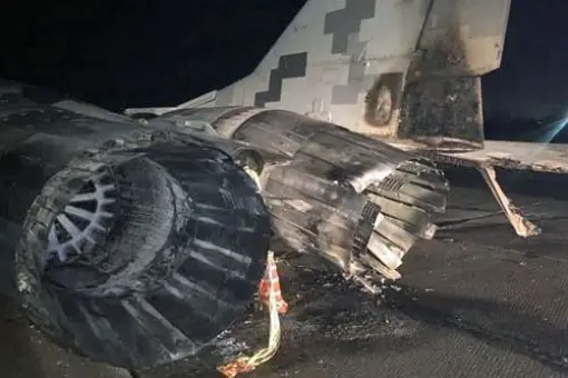 Na Ukrainie VW Touran zderzył się z MiG-29