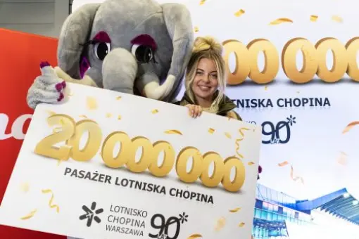 20-milionowy pasażer na Lotnisku Chopina