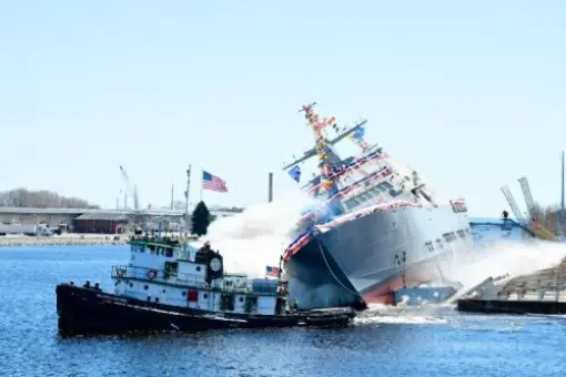 Wodowanie przyszłego USS Beloit