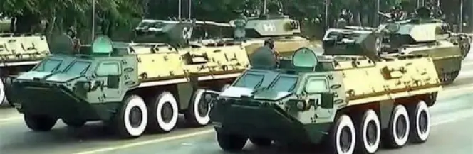 BTR-4U pokazane w Mjanmie