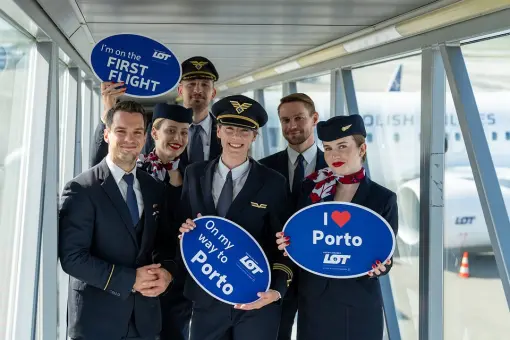 PLL LOT zainaugurowały loty do Porto