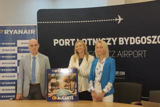 Zimowy rozkład Ryanaira z Bydgoszczy