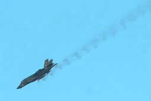 F-35B uszkodzony własnym pociskiem
