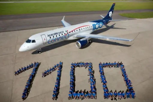 Aeromexico odebrały 1100. E-Jeta