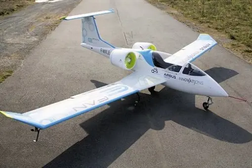 Demonstracja elektrycznego Airbusa