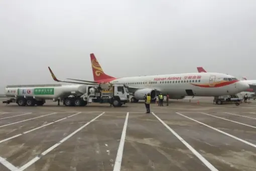 Pierwszy lot Hainan na biopaliwie