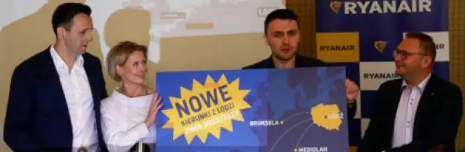 Zimowa oferta Ryanaira z Łodzi