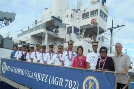 BRP Gregorio Velasquez w drodze do Filipin