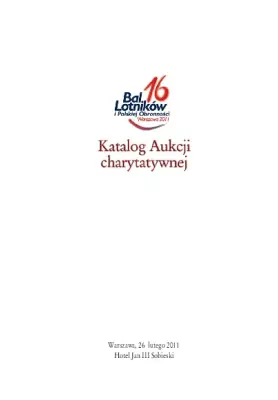 Katalog aukcji charytatywnej - 16. Bal Lotników