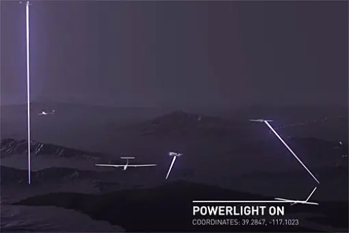 Bsl zasilany w locie wiązką laserową