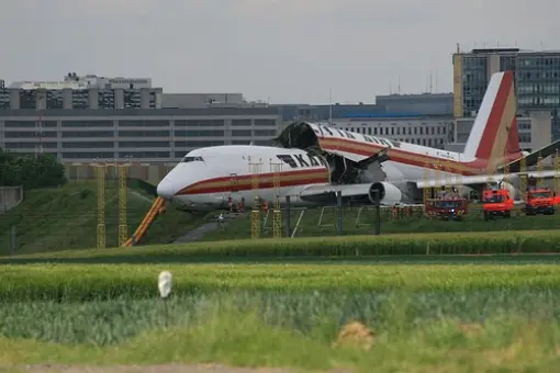 Wypadek B747 w Brukseli