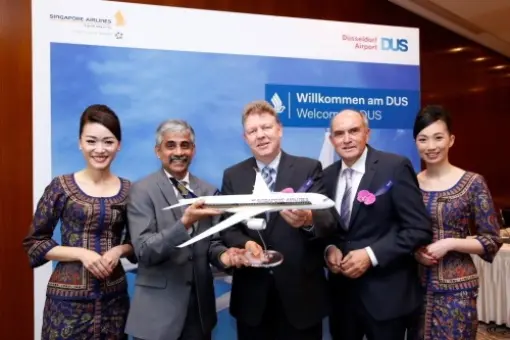 Singapore Airlines dotrą do Dusseldorfu 