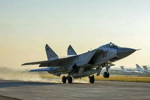 MiG-31K nad Morzem Śródziemnym