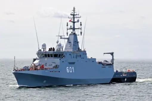 ORP Kormoran odebrany przez MW RP