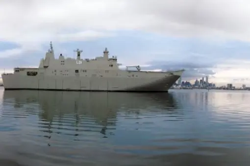 Ostatnie testy morskie HMAS Adelaide
