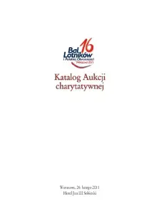 Katalog aukcji charytatywnej - 16. Bal Lotników