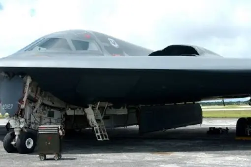 Rozbity B-2 to Spirit of Kansas