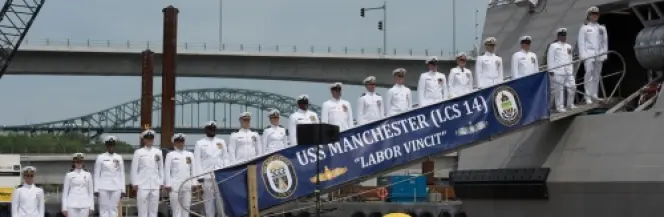 USS Manchester w linii