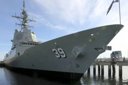 Testy wyposażenia HMAS Hobart