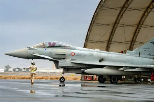 Włoski F-2000A uszkodzony w Arabii Saudyjskiej
