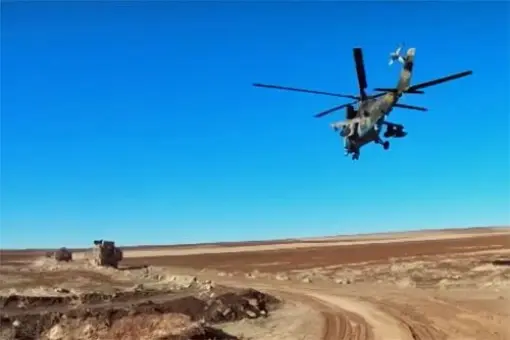 Awaryjne lądowanie Mi-35 w Syrii