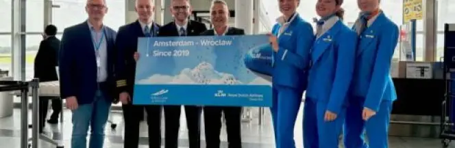5 lat lotów KLM z Wrocławia do Amsterdamu