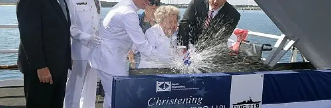 Chrzest USS Delbert D. Black