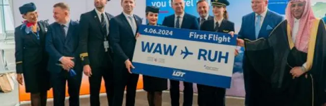 PLL LOT połączyły Warszawę z Rijadem 