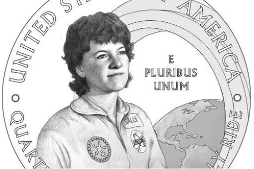 Sally Ride na ćwierćdolarówce