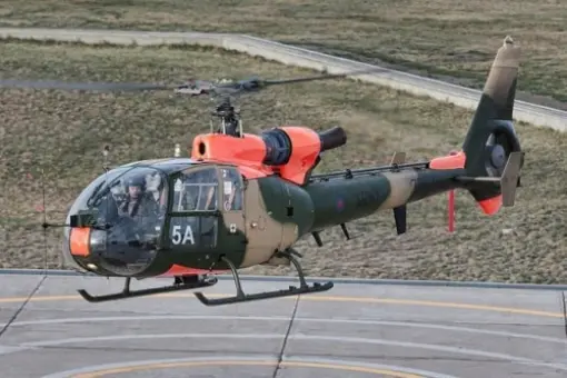 Wsparcie dla brytyjskich Gazelle 