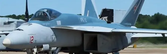 F/A-18E w kamuflażu Su-57