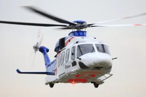 AW189 z instalacją przeciwoblodzeniową