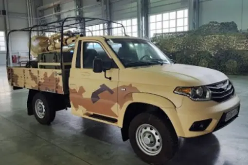 Moździerz 2B11 kal. 120 mm na UAZ Cargo