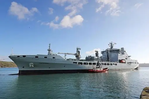 RFA Tiderace w drodze do Wielkiej Brytanii