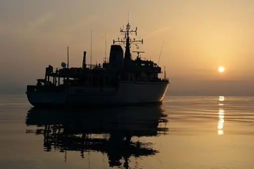 ORP Czernicki na Morzu Egejskim