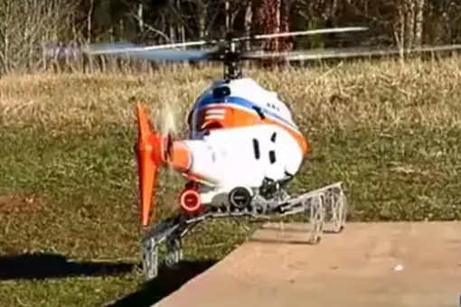 Śmigłowiec na nogach robota