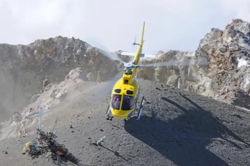 AS350 wylądował na Pico de Orizaba