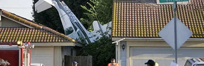 Cessna 310 rozbiła się na przedmieściach Los Angeles