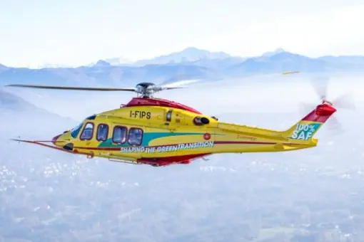 AW139 lata na biopaliwie