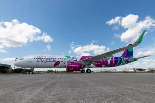 Malowanie z okazji 20-lecia Wizz Air