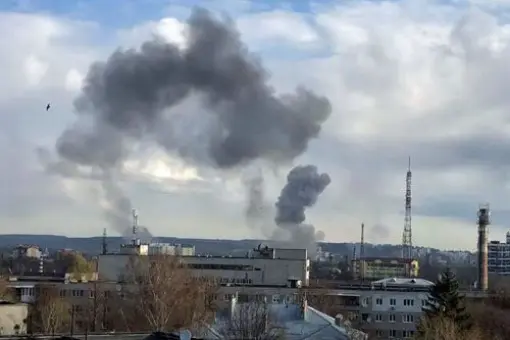 Ataki rakietowe na obiekty pod Lwowem