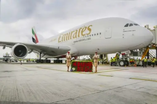 A380 Emirates w Bengaluru