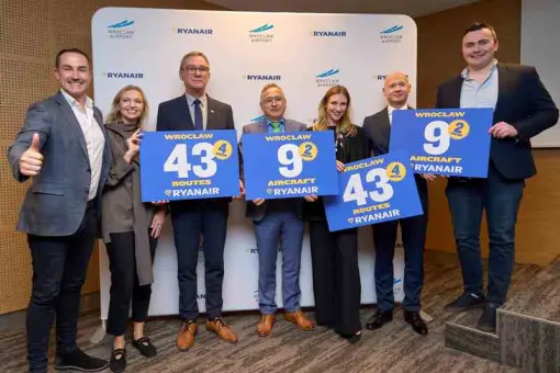 Zimowy rozkład Ryanair z Wrocławia