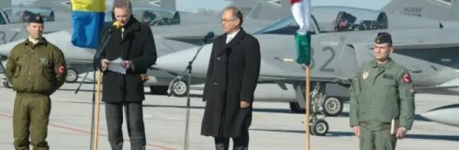 Uroczyste przekazanie Gripenów