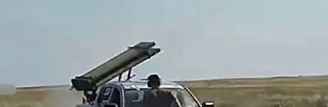 Improwizowana wyrzutnia npr S-8