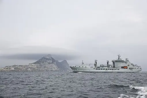 RFA Tidespring w Gibraltarze